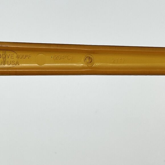 Vintage Amber Ultra Temp Pasta Server 2117 Retro Robinson Spaghetti MADE in USA - Picture 5 of 7